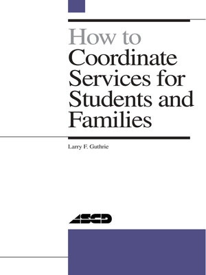 cover image of How to Coordinate Services for Students and Families